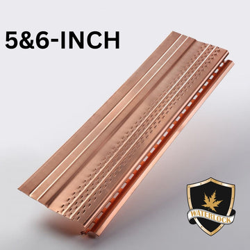 5” & 6” Half Round Pro Gutter Guards - Copper - $17.50 per ft