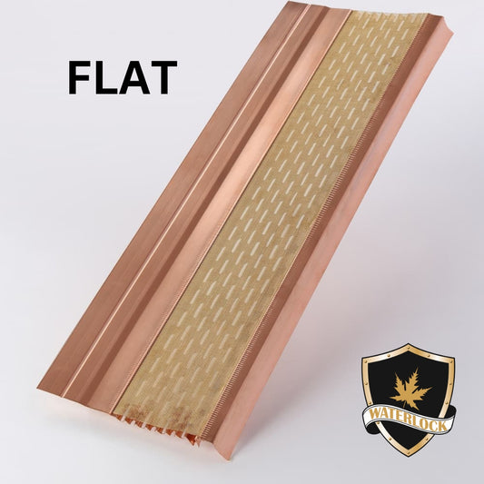 Waterlock Copper Micromesh Flat Gutter Guards - Fits 5"+ Gutters