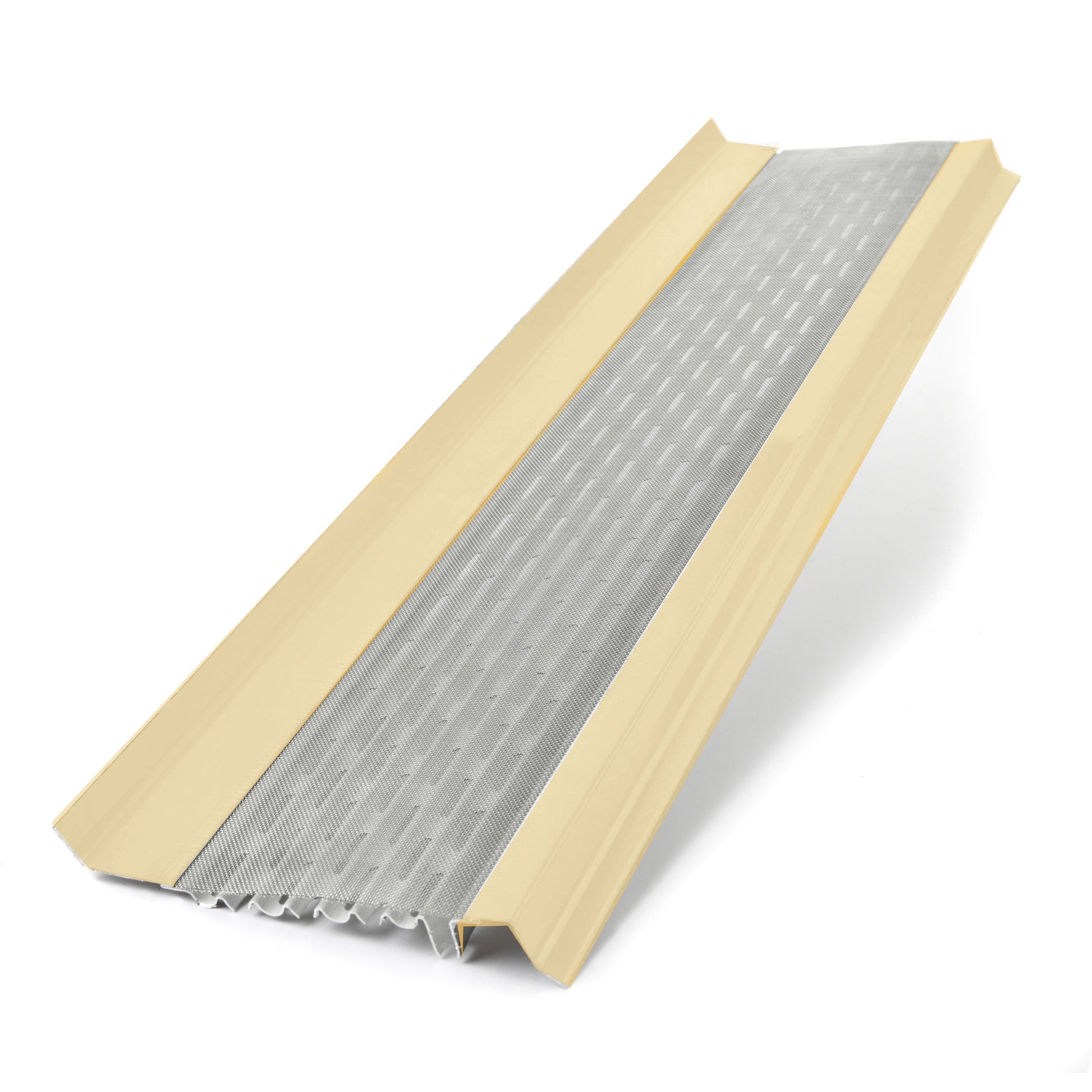 6 inch micromesh gutter guards creme