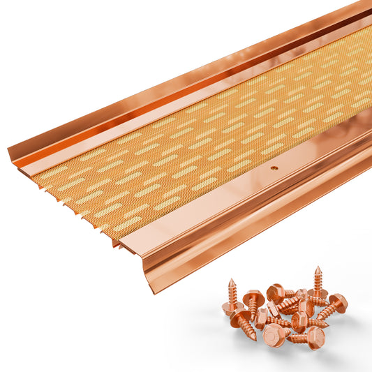 5’’ Micromesh Gutter Guards - Copper - $22.20 per ft