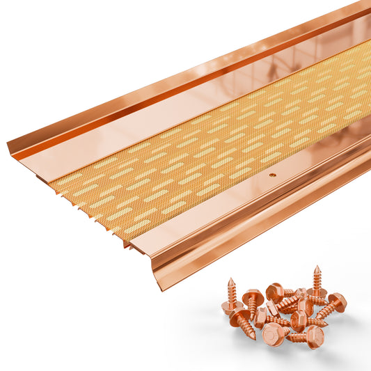 6’’ Micromesh Gutter Guards - Copper - $23.40 per ft