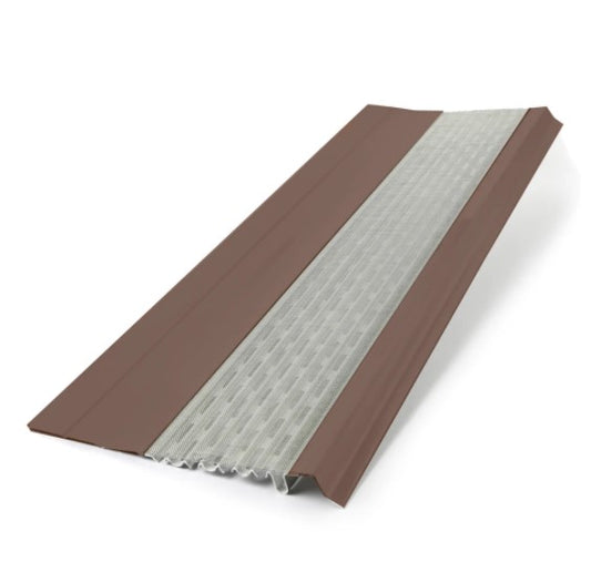 flat micromesh gutter guard  musket brown