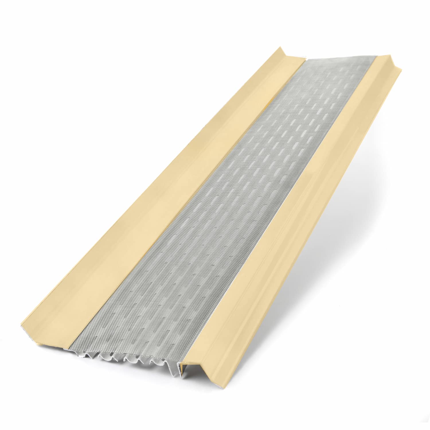 6 inch micromesh gutter guards creme